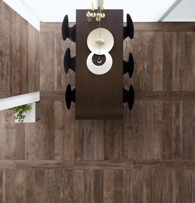 Background tile, Effect wood, Color brown, Glazed porcelain stoneware, 20x120 cm, Finish antislip