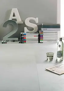 Optik beton, Farbe weiße, Hintergrundfliesen, Unglasiertes Feinsteinzeug, 60x60 cm, Oberfläche rutschfeste