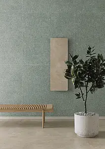 Background tile, Effect concrete, Color green,grey, Unglazed porcelain stoneware, 120x120 cm, Finish antislip