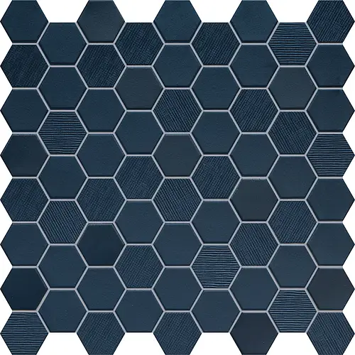 Terratinta Ceramiche, Hexa, TTBST04MHMIX_Deepnavy_mos(4,3*3,8)