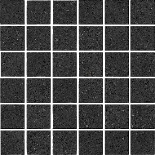 Terratinta Ceramiche, Lagom, TTLA06M5C__charcoal_mos(5X5)_Carved