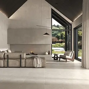 Background tile, Effect limestone, Color grey, Unglazed porcelain stoneware, 60x60 cm, Finish antislip