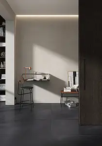 Grundflise, Farve sort, Uglaseret porcelænsstentøj, 60x60 cm, Overflade skridsikker