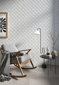 Background tile, Color white, Ceramics, 30x30 cm, Finish glossy