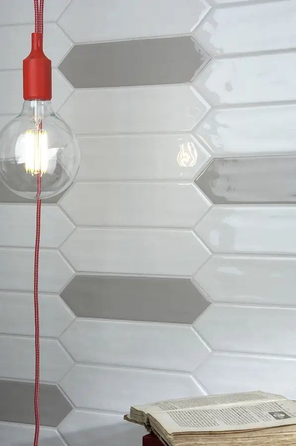 Background tile, Effect unicolor, Color beige, Ceramics, 7x28 cm, Finish glossy