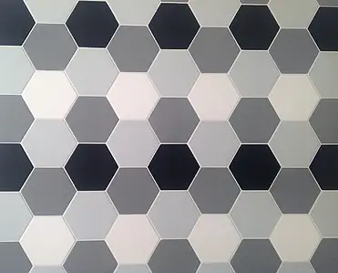 Bakgrundskakel, Textur enfärgad, Färg svart, Glaserad granitkeramik, 15x17.1 cm, Yta matt