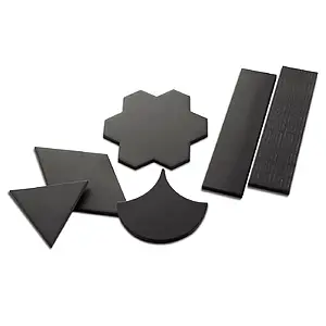 Basistegels, Effect eenkleurig, Kleur zwarte, Ongeglazuurd porseleinen steengoed, 20x20 cm, Oppervlak mat