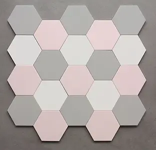 Background tile, Effect unicolor, Color grey, Glazed porcelain stoneware, 14x16 cm, Finish matte