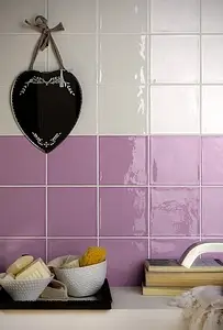 Background tile, Effect left_menu_crackleur , Color white, Ceramics, 15x15 cm, Finish glossy