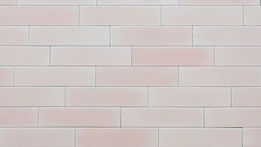 Bakgrundskakel, Textur enfärgad, Färg rosa, Glaserad granitkeramik, 7x28 cm, Yta halksäker