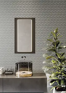 Background tile, Effect gold and precious metals, Color grey, Unglazed porcelain stoneware, 120x280 cm, Finish glossy