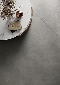 Bakgrunnsflis, Effekt lær, Farge grå, Uglasert porselenssteintøy, 120x280 cm, Overflate matt