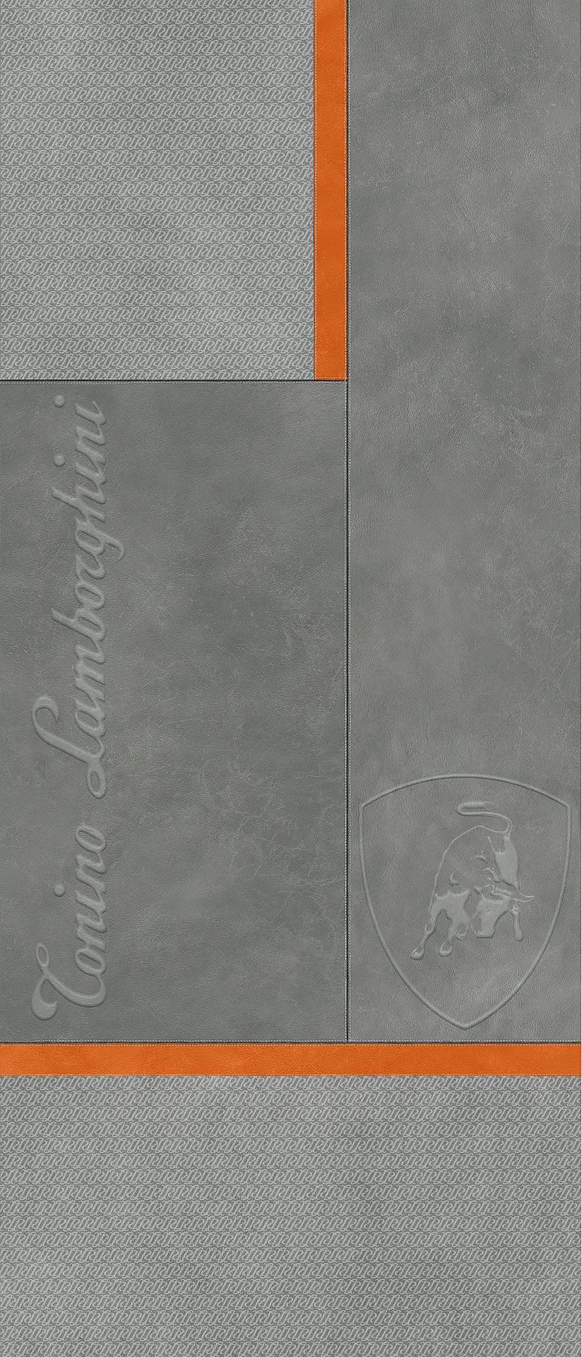 167564_ GREY ORANGE SQUARE LOGO Tonino Lamborghini Korium