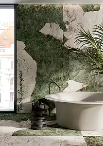 Patterned Tiles with Letterings and Numbers Magma