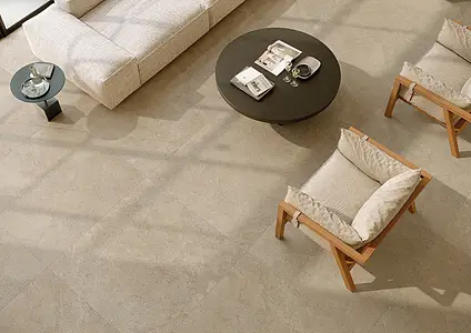 Carrelage, Effet autres types de pierre, Teinte beige,brune, Grès cérame non-émaillé, 122.2x122.2 cm, Surface antidérapante