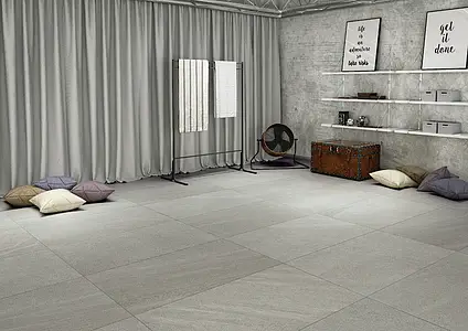 Background tile, Effect stone,limestone, Color grey, Unglazed porcelain stoneware, 61x122.2 cm, Finish antislip