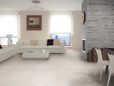 Background tile, Effect concrete, Color beige, Unglazed porcelain stoneware, 61x61 cm, Finish matte