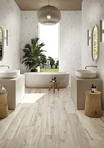 Background tile, Effect wood, Color grey, Unglazed porcelain stoneware, 20.2x122.2 cm, Finish antislip