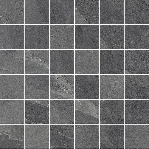 Tuscania Ceramiche, Slash, Slash Mosaico 36 pz Dark Grey