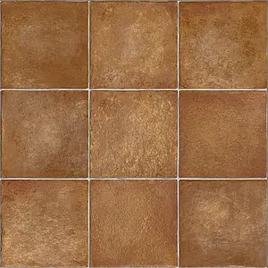 Effet terre cuite, Teinte brune, Carrelage, Grès cérame non-émaillé, 30.6x30.6 cm, Surface mate