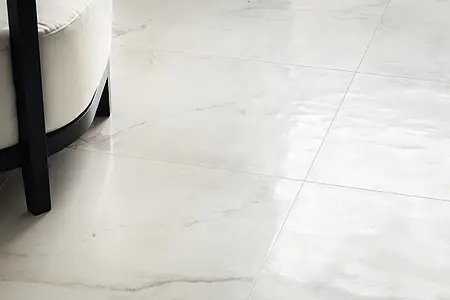 Carrelage, Effet pierre, Teinte blanche, Style designer, Grès cérame émaillé, 60x60 cm, Surface semi-polie