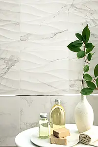 Background tile, Effect stone,calacatta, Color white, Style designer, Glazed porcelain stoneware, 60x60 cm, Finish semi-polished
