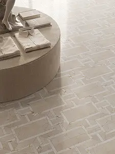 Background tile, Effect other marbles, Color beige,white, Glazed porcelain stoneware, 60x120 cm, Finish Honed