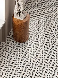 Background tile, Effect other marbles, Color black & white, Glazed porcelain stoneware, 60x120 cm, Finish Honed