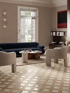 Background tile, Effect wood,other marbles, Color beige, Glazed porcelain stoneware, 60x120 cm, Finish Honed