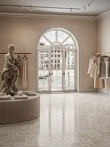 Background tile, Effect other marbles, Color beige,white, Glazed porcelain stoneware, 60x120 cm, Finish Honed