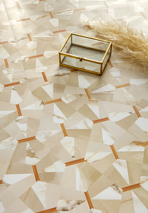Porseleinen tegels Luce geproduceerd door Vallelunga Ceramica, Steenlook effect