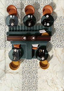 Porseleinen tegels Luce geproduceerd door Vallelunga Ceramica, Steenlook effect