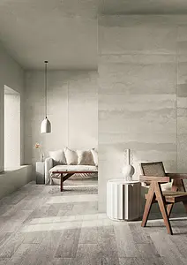 Background tile, Effect wood, Color grey, Unglazed porcelain stoneware, 20x120 cm, Finish antislip