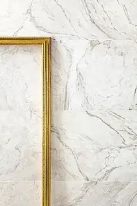 Taustalaatta, Teema luonnonkivi,other marbles, Väri valkoinen väri, Lasitettu porcellanato-laatta, 60x120 cm, Pinta Satiini