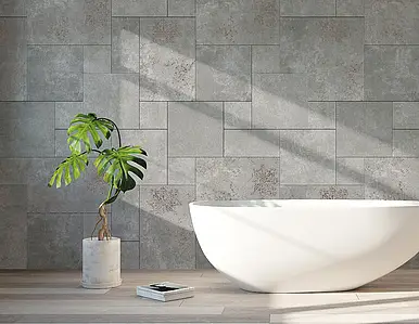 Background tile, Effect stone,travertine, Color grey, Ceramics, 40x60 cm, Finish antislip