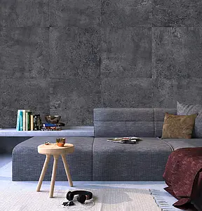 Hintergrundfliesen, Optik beton, Farbe graue, Glasiertes Feinsteinzeug, 60x60 cm, Oberfläche matte