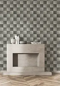 Background tile, Effect unicolor, Color grey, Glazed porcelain stoneware, 10x10 cm, Finish antislip