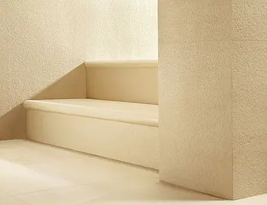 Step trim, Color beige, Unglazed porcelain stoneware, 15x160 cm, Finish matte