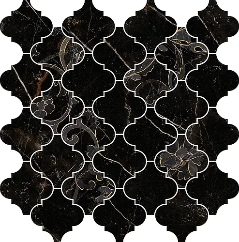 Versace Ceramics, Emote, 02626220_Mos.Arab.Dec.NeroAma