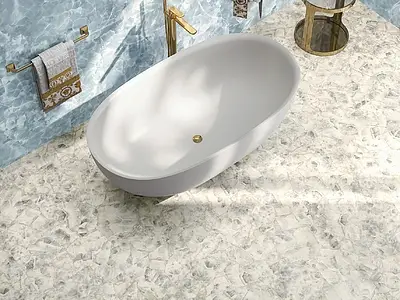 Background tile, Effect other marbles, Color grey,white, Glazed porcelain stoneware, 60x120 cm, Finish polished