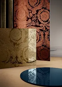 Decorative piece, Color navy blue, Glazed porcelain stoneware, 120x280 cm, Finish polished