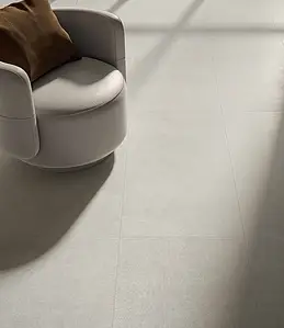 Background tile, Effect fabric, Color white, Unglazed porcelain stoneware, 60x120 cm, Finish matte