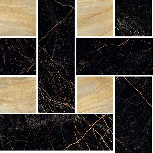 Versace Ceramics, Marble, 2404500_Mos.Chest.Nero-Oro