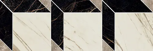 Versace Ceramics, Marble, 2408510_Mos.CubeNero-Bia-Gri