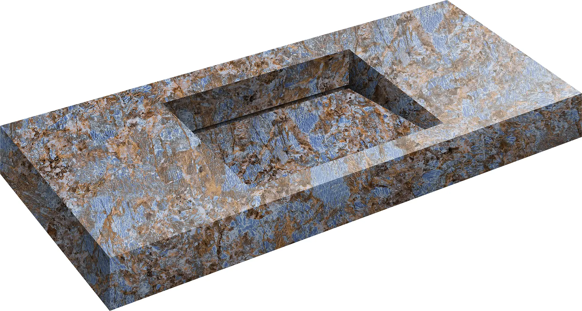 00006BD_INTEGRATED TOP WITH 1 WASHBASIN 120L x 55P x 15H Versace Maximvs