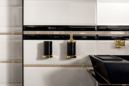 Solid Gold Ceramic Tiles produced by Versace Ceramics, Style designer, Gold and precious metals effect