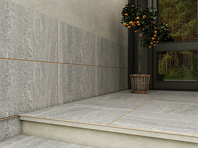 My Earth Outdoor Porcelain Tiles produced by Villeroy & Boch, Stone effect