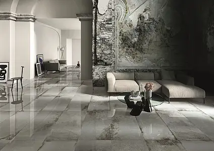 Background tile, Color grey, Glazed porcelain stoneware, 60x120 cm, Finish polished