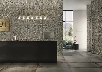 Background tile, Color grey, Glazed porcelain stoneware, 60x120 cm, Finish semi-polished