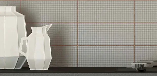 Background tile, Color grey, Glazed porcelain stoneware, 10x25 cm, Finish antislip